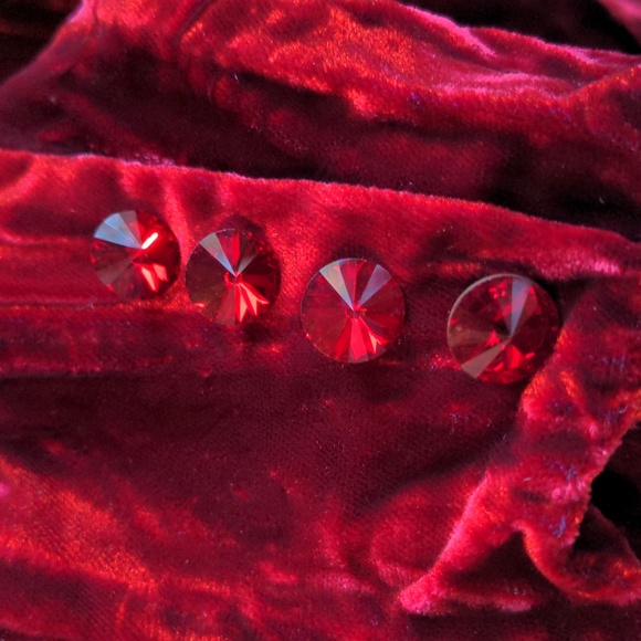 ♥️ Red Velvet Blazer Jacket Sax Fifth Avenue Collection 12 - Picture 5 of 7